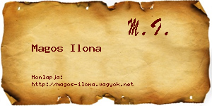 Magos Ilona névjegykártya